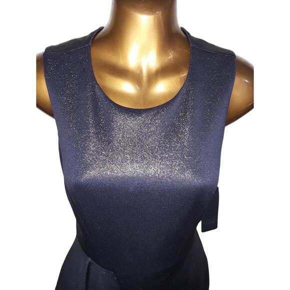 NWT Sz S Rachel Roy AUGUSTINE Cadet Ruffle Scuba Combo Dress - Picture 4 of 8